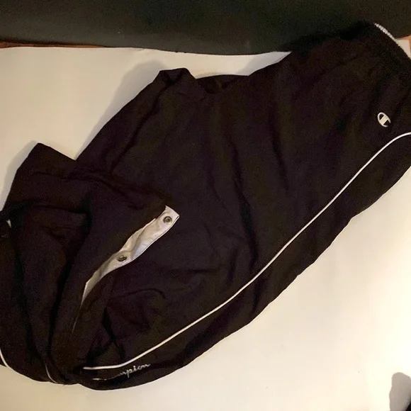 Champion Pants Old School Track Pants Champion Snaps On The